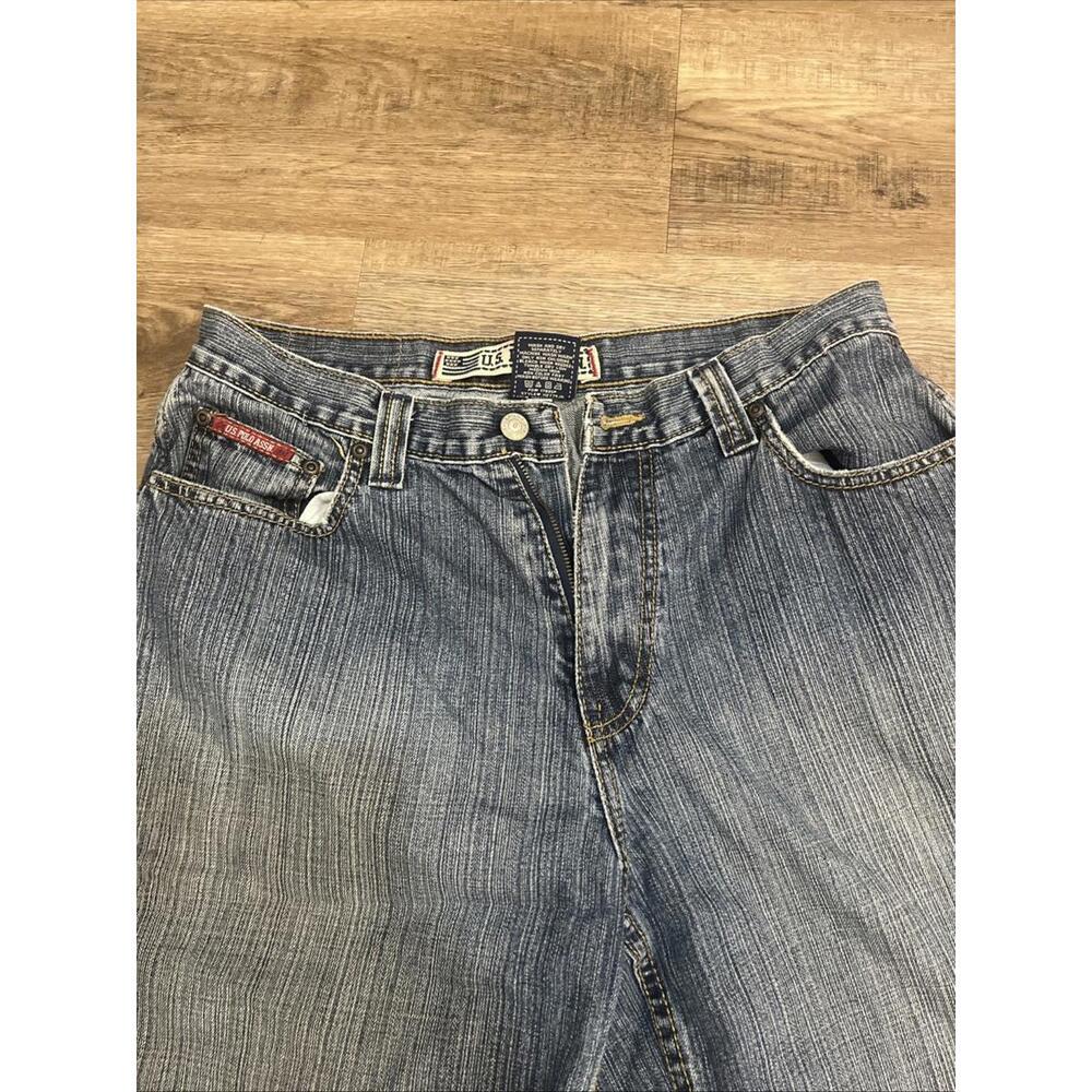 U.S. Polo Assn Carpenter Denim Blue Jeans Shorts Vintage, Size 32, Y2K, 90s - Picture 3 of 5